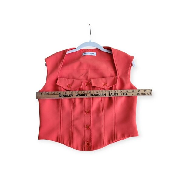 Amanda Uprichard Orange Corset Top Size M - Picture 11 of 13